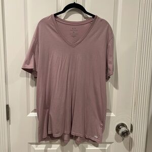 Armani Exchange Men’s Purple V Neck T Shirt Size XL Pima Cotton